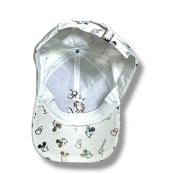Mickey Mouse Baseball Cap Embroidered Adjustable Trucker Hat White Adult OS NEW - Picture 5 of 16